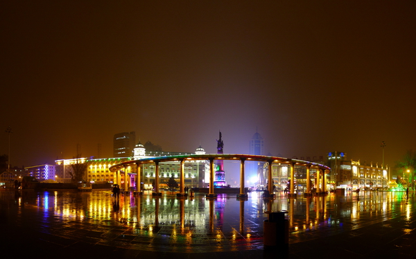 去年来哈尔滨时拍摄的抗洪广场全景
